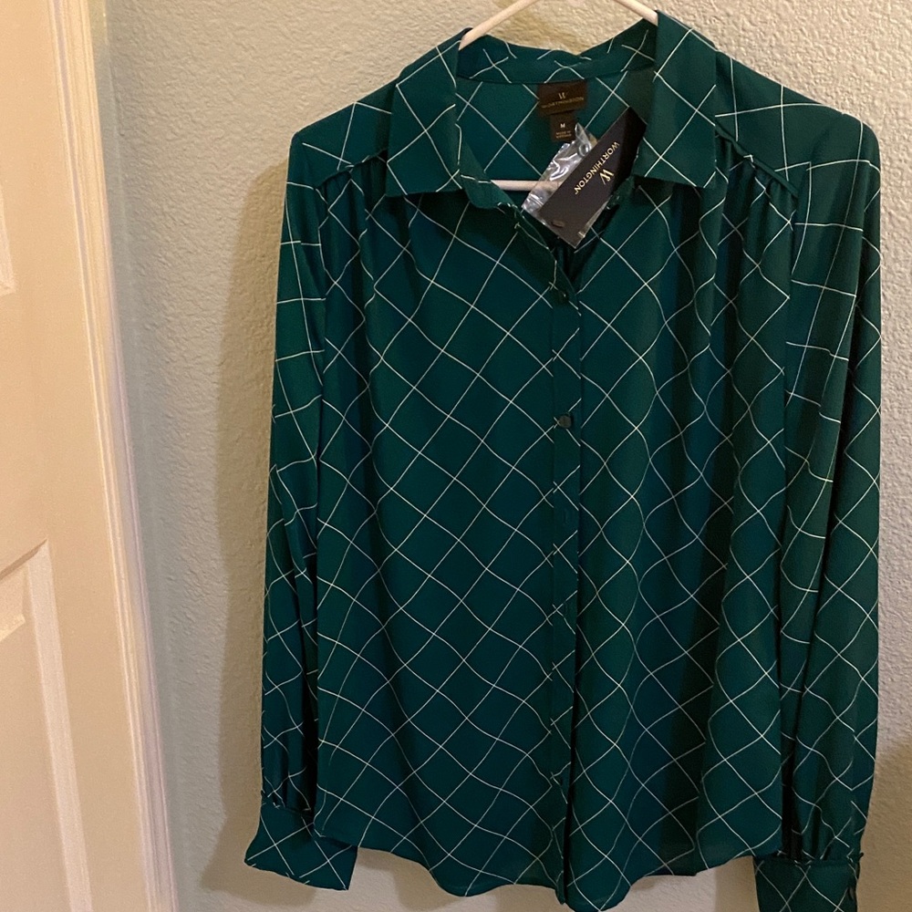 Elegant Teal Checkered Men's Shirt